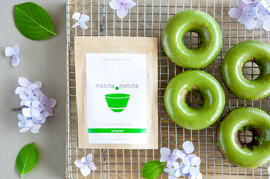 matcha doughnut, matcha glaze, gluten free, dairy free