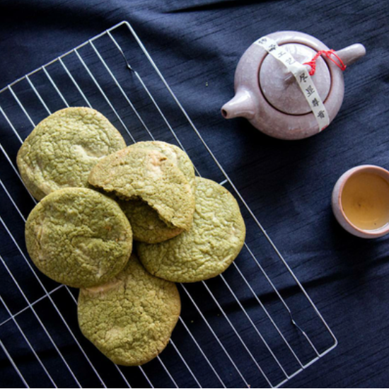 Matcha White Chocolate Cookies