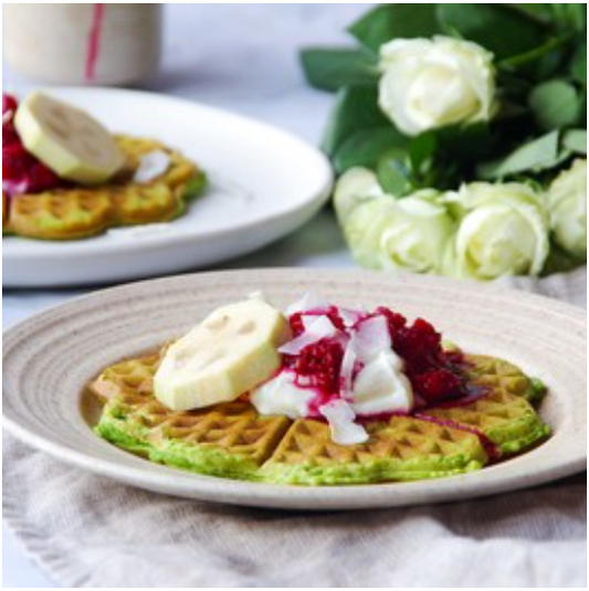 Matcha Grain Free Waffles