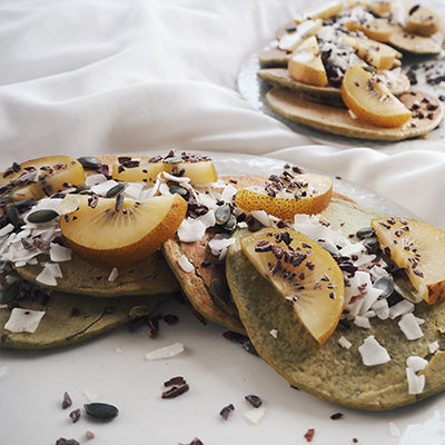 Vegan Matcha Pancakes GF