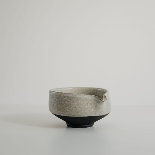 Black Clay Chawan with Pourer